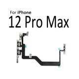 Switch Power ON OFF Button Flex Cable Ribbon For iPhone 12 mini Pro Max Mute Silence Volume Button Key Repair Part