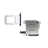 Dual Card SIM Card Holder Tray Slot Reader Socket Flex Cable For IPhone X-14PROMAX