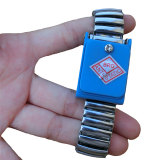 Black Metal Anti Static Wrist Band Strap Wireless Adjustable ESD Wristband Discharge Electronic Work Cordless Bracelet Supplies