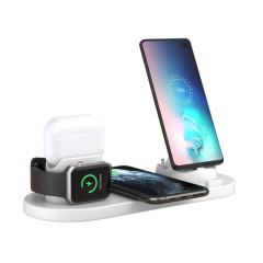 6 in 1 multi-function wireless charging station for iphone iwatch AirPods