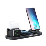 6 in 1 multi-function wireless charging station for iphone iwatch AirPods