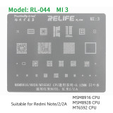 Relife stencil 3/5/6/8/MAX for redmi NOTE2/3 BGA reballing stencil