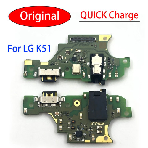 100% Original For LG K51 Dock Connector Micro USB Charger Charging Port Flex Cable Repair Parts
