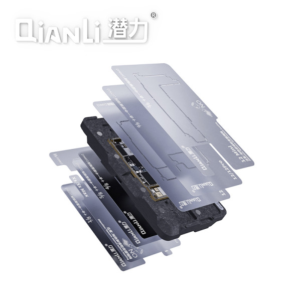 QIANLI 10 In 1 layered Middle Frame Reballing Platform For iPhone  X/XS/MAX/11/12/MINI/PROMAX