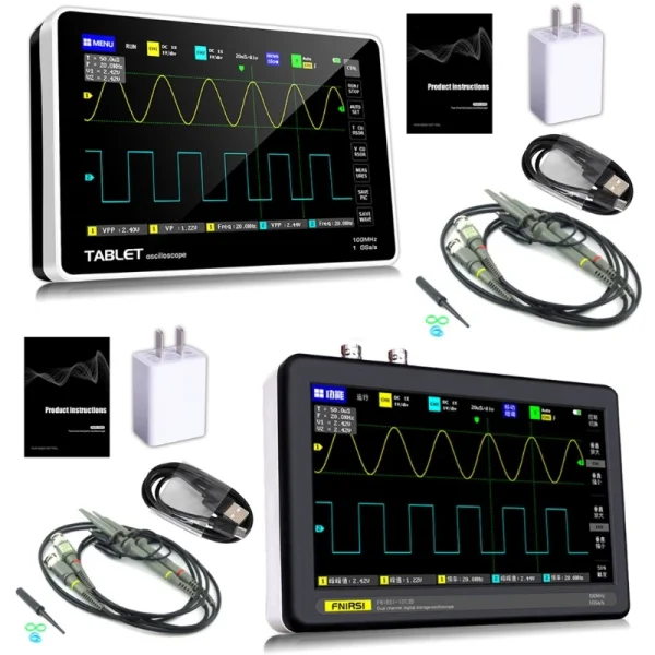 FNIRSI-1013D Digital Tablet Oscilloscope With Mini Dual Channel