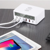 Multi-port charger wireless charger universal multi-port USB plug QC3.0