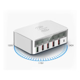 Multi-port charger wireless charger universal multi-port USB plug QC3.0