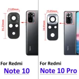 Lente de Cristal para cámara trasera de Xiaomi Redmi Note 9, 9S, 10, 10s Pro, 9A, 9C / Mi 10, 10T, Note 10 Pro, 11 Lite, con adhesivo, 2 uds.