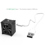 2uul mini fan 5V type-C connected to the power supply without battery for mobile phone motherboard repair welding smoke exhaust