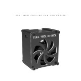 2uul mini fan 5V type-C connected to the power supply without battery for mobile phone motherboard repair welding smoke exhaust