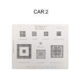 AMAOE reballing stencil mesh for  CAR2 / DRA655ATSCICYEQ1 Car audio chip steel mesh