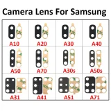 Rear Back Camera Lens For Samsung Glass Cover with 3M Sticker Adhesive Replacement Parts