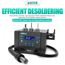 QUICK K8 150W High Power Hot Air Gun Lead-Free Heating Soldering Station Rework Station+Nozzle for CPU Mobile Phone Repair Tool
