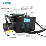 QUICK 8686D+ 2 in 1 Rework Station Hot Air Gun Electric Soldering Iron For Mobile Phone Screen Motherboard Lead-free Repair Tool