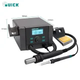 QUICK 8686D+ 2 in 1 Rework Station Hot Air Gun Electric Soldering Iron For Mobile Phone Screen Motherboard Lead-free Repair Tool