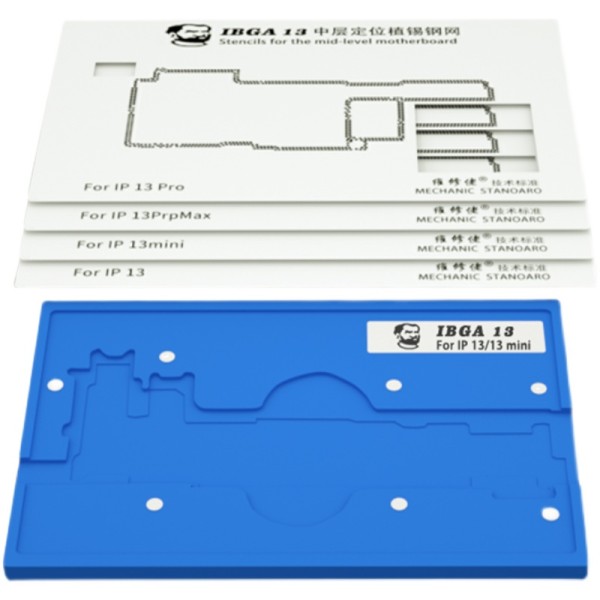 MECHANIC iBGA 13 Reballing Stencil Platform For iPhone 13 Pro Max Mini