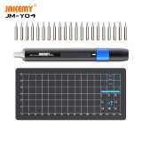 JM-Y04 25in1 Electric Screwdriver With 21pcs Screw Bits & 1pc Magnetic Measuring Mat Rechargeable Precision Screw Driver