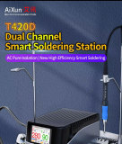 Aixun T420D Smart Double Welding Station With T210 T115 T245 Soldering Handle Soldering Iron Station for Phone BGA PCB Repair