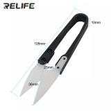 Relife RL-102 Insulated Ceramic U-shear Special Battery Repair Anti-static Insulation Safety Scissors