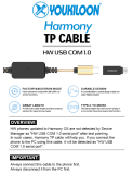 Harmony TP cable v2.0 HW USB COM 1.0 port fast charging cable