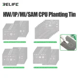 RELIFE RL-044 IP/MI / SAM/HW Series CPU Integrated Steel Stencil Set Protection Integrated Tin Planting Steel Stencil