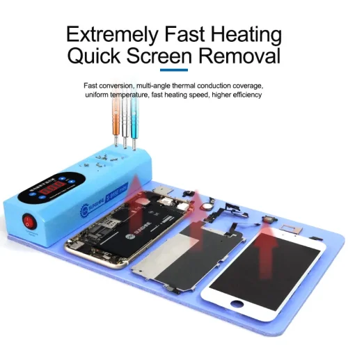SUNSHINE S-918E Mini LCD Screen Open Repair Separator for Mobile Phone iPad Tablet Constant temperature heating plate Repair