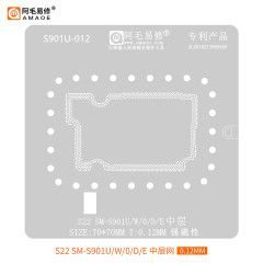 Amaoe middle frame stencil for Samsung S22 SM-S901U/W/0/D/E/ stencil mesh