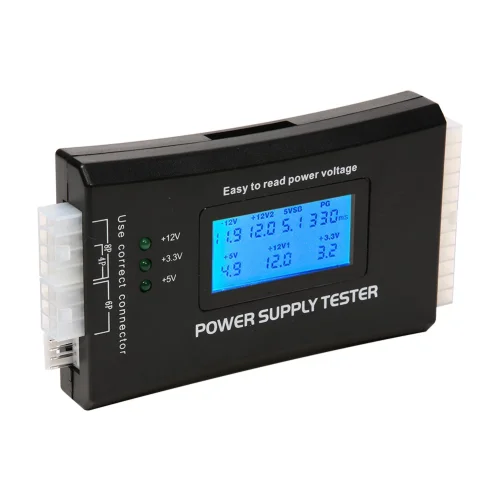 Digital LCD Display PC Computer 20/24 Pin LCD Power Supply Tester Check Quick Bank Supply Power Measuring Diagnostic Tester Tool