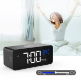 New Qi5W Multifunctional Desktop Alarm Clock Wireless Fast Charger