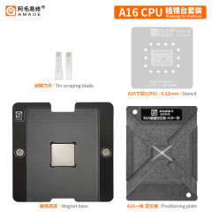 AMAOE IP14 A16 CPU magnetic base reballing kit