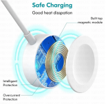 White color Type C Magnetic Wireless Charger for Apple Watch Series
