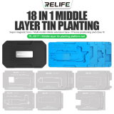 RELIFE RL-601T 22 in 1 iPhone X~15 Pro Max Motherboard Middle Layer Board Plant Tin Platform 3D BGA Reballing Stencil Kit