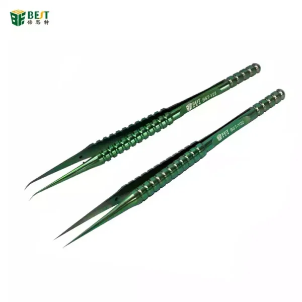 BST Y22 / Y23 Precision Titanium Alloy Fingerprint Flying Line Tweezers For Electronic Components BGA IC Chip Repair Tool