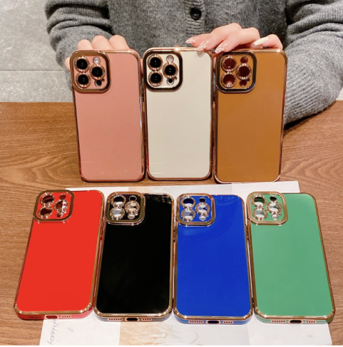 Copy 6D electroplating is suitable for Apple 13/12 mobile phone case iphone11/XR all-inclusive protective cover 7P fine hole soft shell