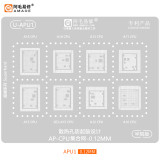 AMAOE iphone CPU tin planting stencil U-APU1 for A16/A15/A14/13/A12/A11/A10