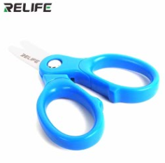Relife RL-102A Mini Insulated Ceramic Scissors Non-conductive High Temperature Resistant for Mobile Phone Maintenance