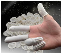 Finger sleeve anti-static thick disposable labor protection protective gloves non-slip wear-resistant machine working latex rubber finger guard