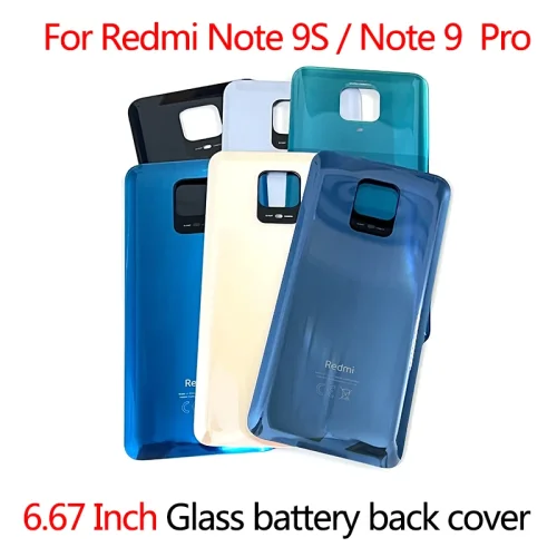 Battery Back Cover glass for Xiaomi Redmi Note 9 Pro