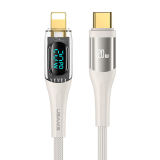 USAMS 20W Fast Charge PD Digital Display Data Cable for  ip Charging Cable Aluminum Alloy