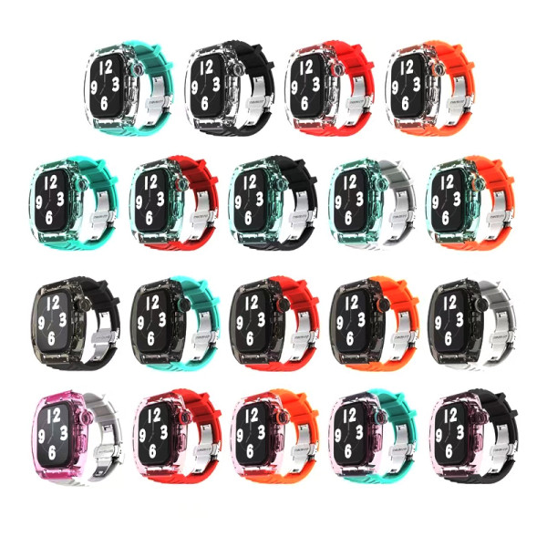 The protective case +strap 2 in 1 for iWatch S4/S5/S6/SE