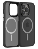 iPhone 11-14 series Magnetic mobile phone case matte skin-feeling with metal camera lens ring & metal keys