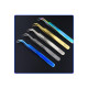 VETUS MCS-12 series Rainbow Tweezer Stainless Steel Colorful Tweezers