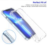 anti-shock case silicone transparent case for iphone 6G- 14 pro max samsung huawei