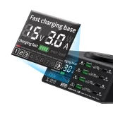 QIANLI MEGA-IDEA PQW110 15W wireless Fast charging Magnetic suction power supply Digital display 8-way For phone Ipad Charger