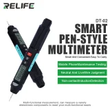 RELIFE DT-02 Multimeter Digital Tester Smart Pen Type Voltage Detector DC AC Capacitance Ohm NCV Hz Diode Continuity Meter Tool