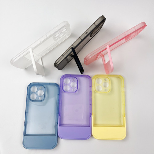 Invisible Bracket Transparent TPU Phone Case