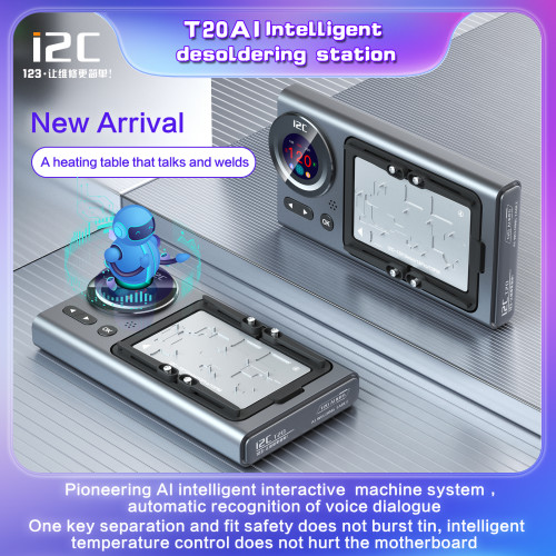 i2c T20 AI intelligent desoldering station for x-15 series