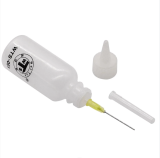 WTS-001 50ml Clear Plastic Needle Bottle Glue Dispenser Clear Liquid Dropper Bottle For Rosin Solder Flux Paste Tool