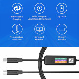 AK001 / C240 Charge LAB POWER-Z Detection Data Line 240W USB PD Charging Test Cable 1.5M/5FT
