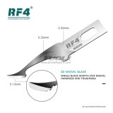 RF4 RF-KB11 3D CPU IC Hard Disk Tin Scraping Knife Anti-Static Glue Removal Brush Motherboard Layered Welding Pad Clean Tool